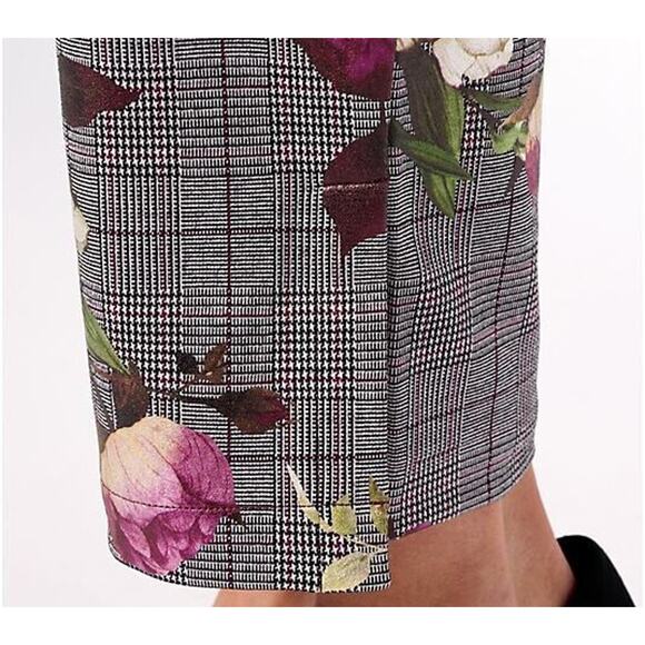 New Isaac Mizrahi Live! Straight Leg Ankle Pants w/Hem Vent Sz Large - Picture 5 of 6